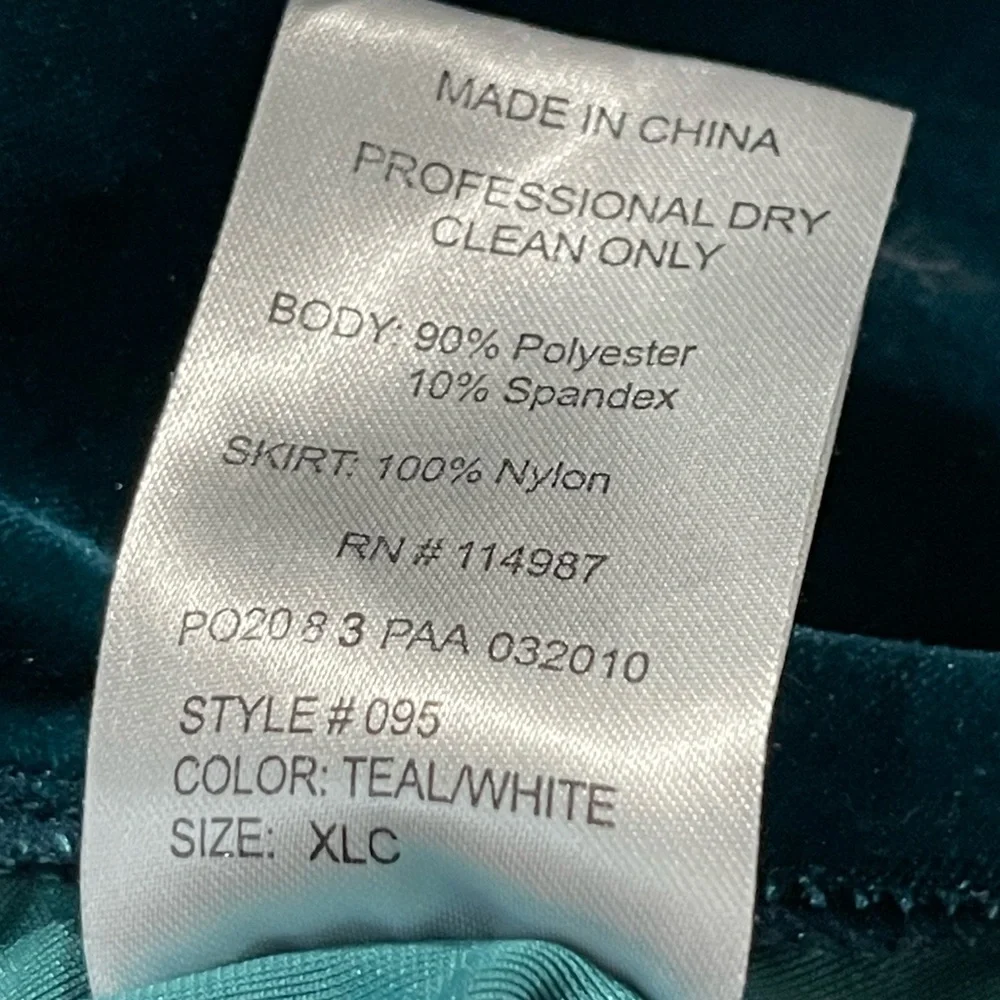 ***Revolution Dancewear Girl'sTeal Winter Dress Sz XLC